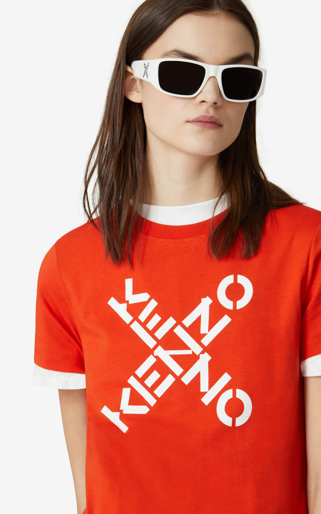Camisetas Kenzo Sport Big X Mujer Naranjas Oscuro - SKU.7852449